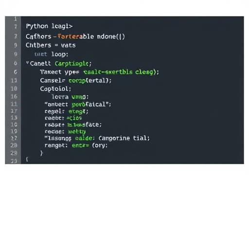 Screenshot of Python code demonstrating a for loop